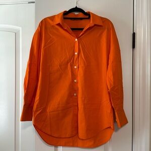 Zara oversize poplin shirt